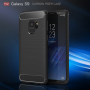 Carcasă din plastic cu textură șlefuită, pentru Samsung Galaxy S9 - negru