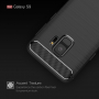 Carcasă din plastic cu textură șlefuită, pentru Samsung Galaxy S9 - negru