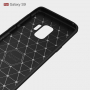 Carcasă din plastic cu textură șlefuită, pentru Samsung Galaxy S9 - negru