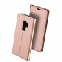 Husă flip Dux Ducis Skin Pro, pentru Samsung Galaxy S9 Plus - roz-auriu
