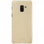 Husă flip Nillkin Sparkle, pentru Samsung Galaxy A8 (2018) - auriu
