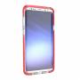 Carcasă din plastic transparent, cu ramă, pentru Samsung Galaxy S9 Plus - roșu