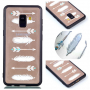Carcasă din plastic întărit săgeți, pentru Samsung Galaxy A8 (2018) - transparent