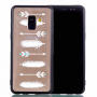 Carcasă din plastic întărit săgeți, pentru Samsung Galaxy A8 (2018) - transparent