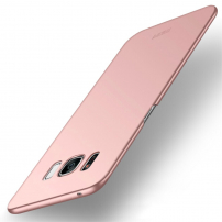 Carcasă Mofi Frosted, din plastic, pentru Samsung Galaxy S8 Plus - roz-auriu