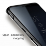 Carcasă transparentă Baseus Glitter, cu ramă, pentru Samsung Galaxy S9 - negru
