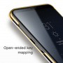 Carcasă transparentă Baseus Glitter, cu ramă, pentru Samsung Galaxy S9 Plus - auriu