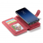 Carcasă tip portofel Caseme, pentru Samsung Galaxy S9 Plus - roșu