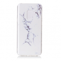 Carcasă din plastic marmură, pentru Samsung Galaxy S9 - alb