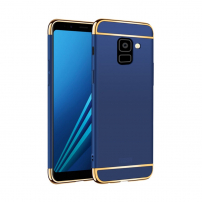 Carcasă Mofi din plastic pentru Samsung Galaxy A8 (2018) - albastru