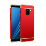 Carcasă Mofi din plastic pentru Samsung Galaxy A8 Plus (2018) - roșu