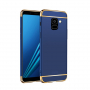 Carcasă Mofi din plastic pentru Samsung Galaxy A8 Plus (2018) - albastru