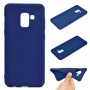 Carcasă din silicon pentru Samsung Galaxy A8 (2018) - albastru închis