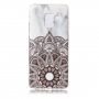 Carcasă din plastic mandala pentru Samsung Galaxy A8 (2018) - alb