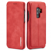 Husă flip LC.Imeeke, pentru Samsung Galaxy S9 Plus - roșu