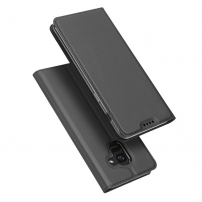 Husă flip Dux Ducis Skin Pro, pentru Samsung Galaxy A6 (2018) - gri