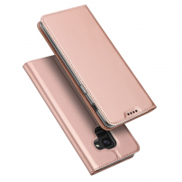Husă flip Dux Ducis Skin Pro, pentru Samsung Galaxy A6 (2018) - roz-auriu