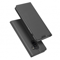 Husă flip Dux Ducis Skin Pro, pentru Samsung Galaxy A6 Plus (2018) - gri