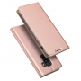 Husă flip Dux Ducis Skin Pro, pentru Samsung Galaxy A6 Plus (2018) - roz-auriu