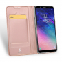 Husă flip Dux Ducis Skin Pro, pentru Samsung Galaxy A6 Plus (2018) - roz-auriu