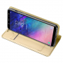 Husă flip Dux Ducis Skin Pro, pentru Samsung Galaxy A6 Plus (2018) - auriu