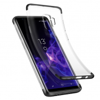 Carcasă Baseus Armor, din plastic transparent pentru Samsung Galaxy S9 - negru