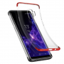 Carcasă Baseus Armor, din plastic transparent pentru Samsung Galaxy S9 - roșu
