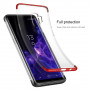 Carcasă Baseus Armor, din plastic transparent pentru Samsung Galaxy S9 - roșu