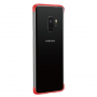Carcasă Baseus Armor, din plastic transparent pentru Samsung Galaxy S9 - roșu