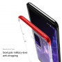 Carcasă Baseus Armor, din plastic transparent pentru Samsung Galaxy S9 Plus - roșu