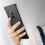 Carcasă Baseus Armor, din plastic transparent pentru Samsung Galaxy S9 Plus - roșu