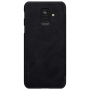Husă flip Nillkin Qin, din piele, pentru Samsung Galaxy A6 (2018) - negru