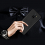 Carcasă din plastic cu textură carbon, pentru Samsung Galaxy A6 Plus (2018) - negru