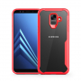Carcasă antișoc, transparent, pentru Samsung Galaxy A6 (2018) - roșu