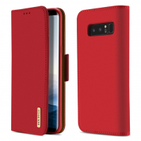 Husă flip Dux Ducis Wish, pentru Samsung Galaxy Note 8 - roșu