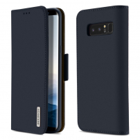 Husă flip Dux Ducis Wish, pentru Samsung Galaxy Note 8 - albastru închis