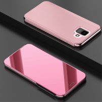 Carcasă metalică tip oglindă pentru Samsung Galaxy A6 (2018) - roz-auriu