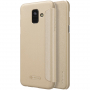 Husă flip Nillkin Sparkle, pentru Samsung Galaxy A6 (2018) - auriu