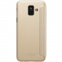 Husă flip Nillkin Sparkle, pentru Samsung Galaxy A6 (2018) - auriu