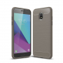 Carcasă din plastic cu textură șlefuită, pentru Samsung Galaxy J3 (2018) - gri