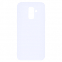 Carcasă din silicon pentru Samsung Galaxy A6 Plus (2018) - alb