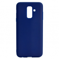 Carcasă din silicon pentru Samsung Galaxy A6 Plus (2018) - albastru închis