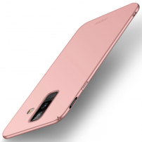 Carcasă Mofi din plastic pentru Samsung Galaxy A6 Plus (2018) - roz-auriu