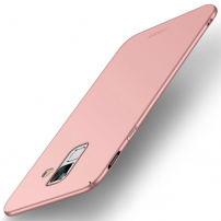 Carcasă Mofi din plastic pentru Samsung Galaxy J6 (2018) - roz-auriu