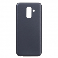 X-Level Carcasă din plastic mat, pentru Samsung Galaxy A6 Plus (2018) - negru