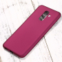 X-Level Carcasă din plastic mat, pentru Samsung Galaxy A6 Plus (2018) - vișiniu