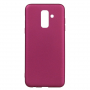 X-Level Carcasă din plastic mat, pentru Samsung Galaxy A6 Plus (2018) - vișiniu
