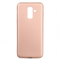 X-Level Carcasă din plastic mat, pentru Samsung Galaxy A6 Plus (2018) - auriu