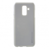 Carcasă Goospery Jelly, din plastic, pentru Samsung Galaxy A6 Plus (2018) - argintiu