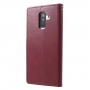 Husă flip Goospery Blue Moon, pentru Samsung Galaxy A6 Plus (2018) - vișiniu